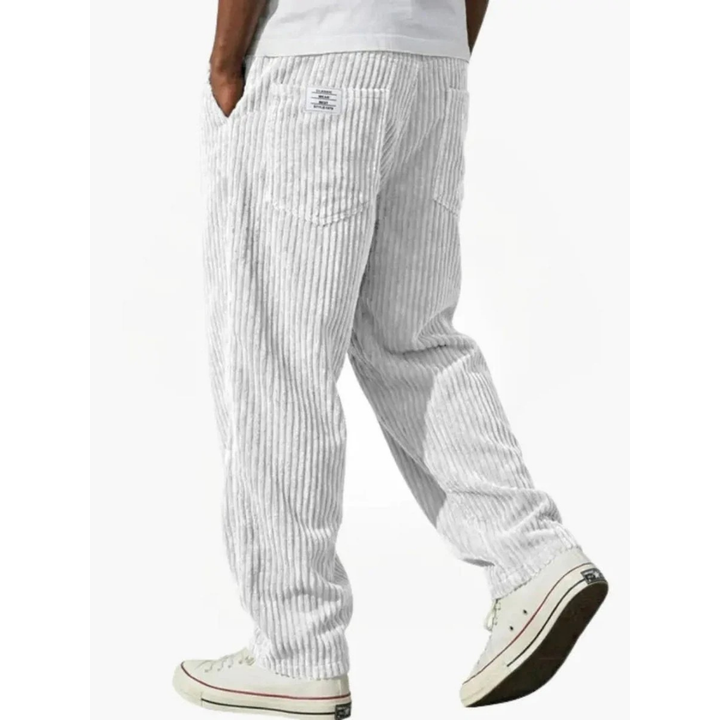 Men's Wide-Leg Corduroy Trousers
