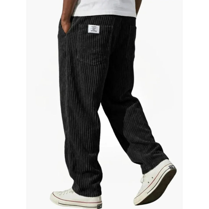 Men's Wide-Leg Corduroy Trousers