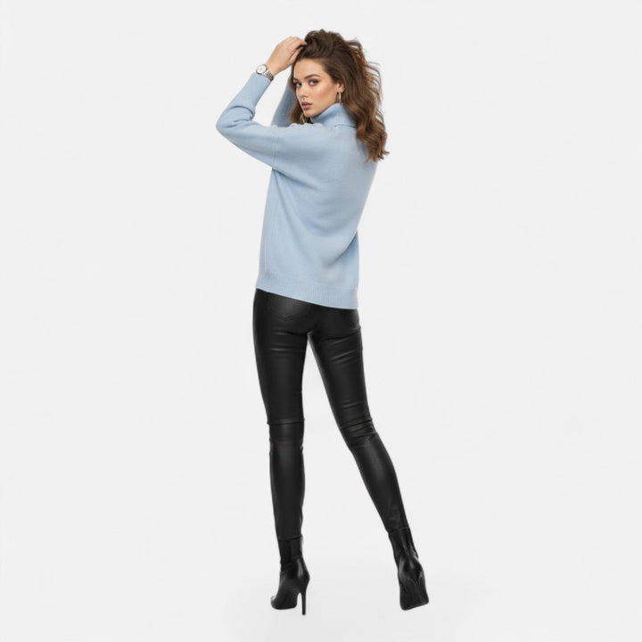 Rosanne | Women's Wool-Blend Turtleneck Sweater