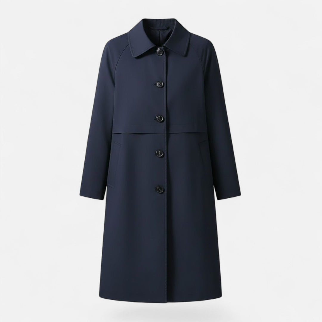 Rozemarijn | Women's Mid-Length Wool-Blend Trench Coat