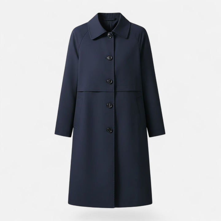 Rozemarijn | Women's Mid-Length Wool-Blend Trench Coat