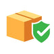 Shipping Protection - a parcel with a green shield and check mark