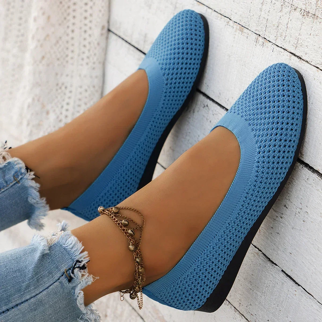 Women's Breathable Mesh Knit Ballet Flats