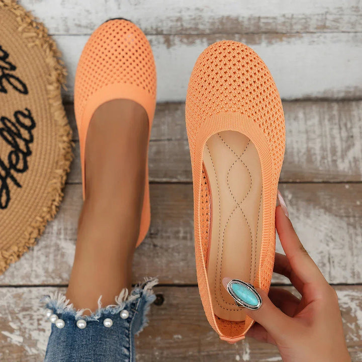 Women's Breathable Mesh Knit Ballet Flats