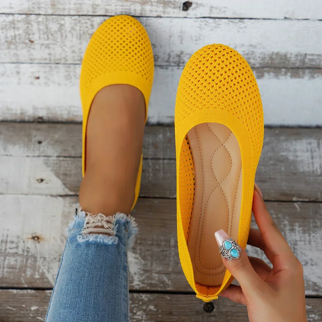 Women's Breathable Mesh Knit Ballet Flats
