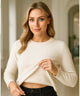 Women's Brushed Thermal Crew Neck Knit Top