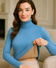 Women's Brushed Thermal Turtleneck Knit Top