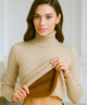 Women's Brushed Thermal Turtleneck Knit Top