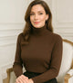Women's Brushed Thermal Turtleneck Knit Top