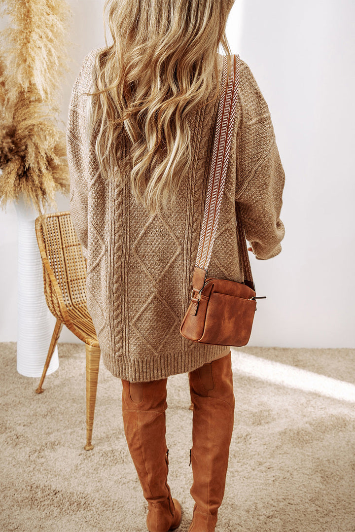 Women's Cable Knit Sweater Dress