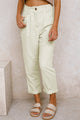 Women's Corduroy High-Waist Straight-Leg Trousers