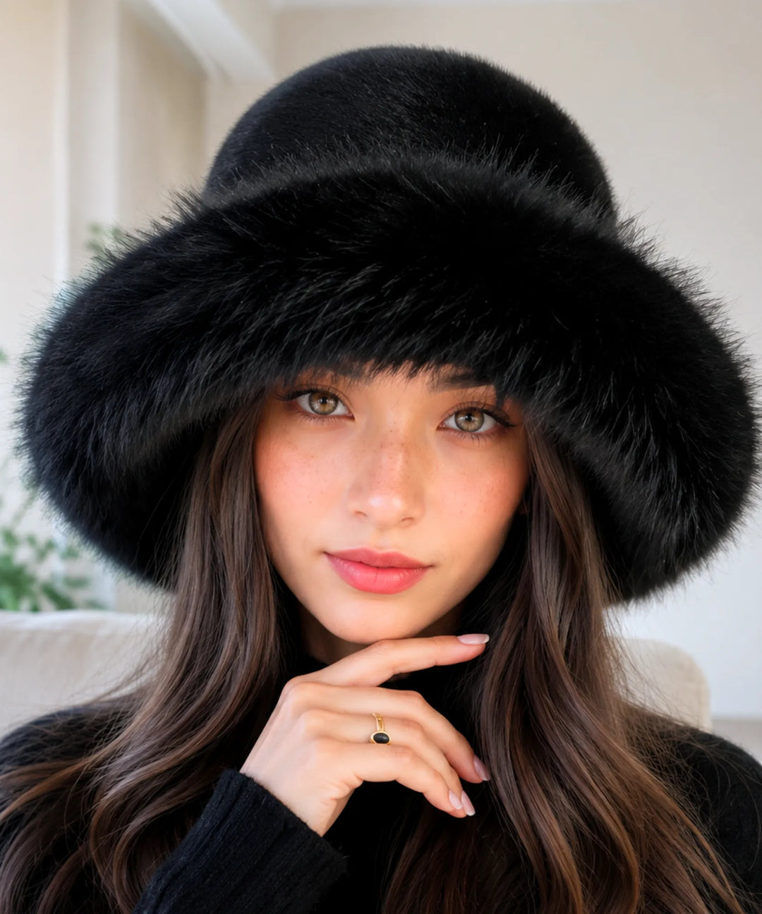 Women's Faux Fur Bucket Hat