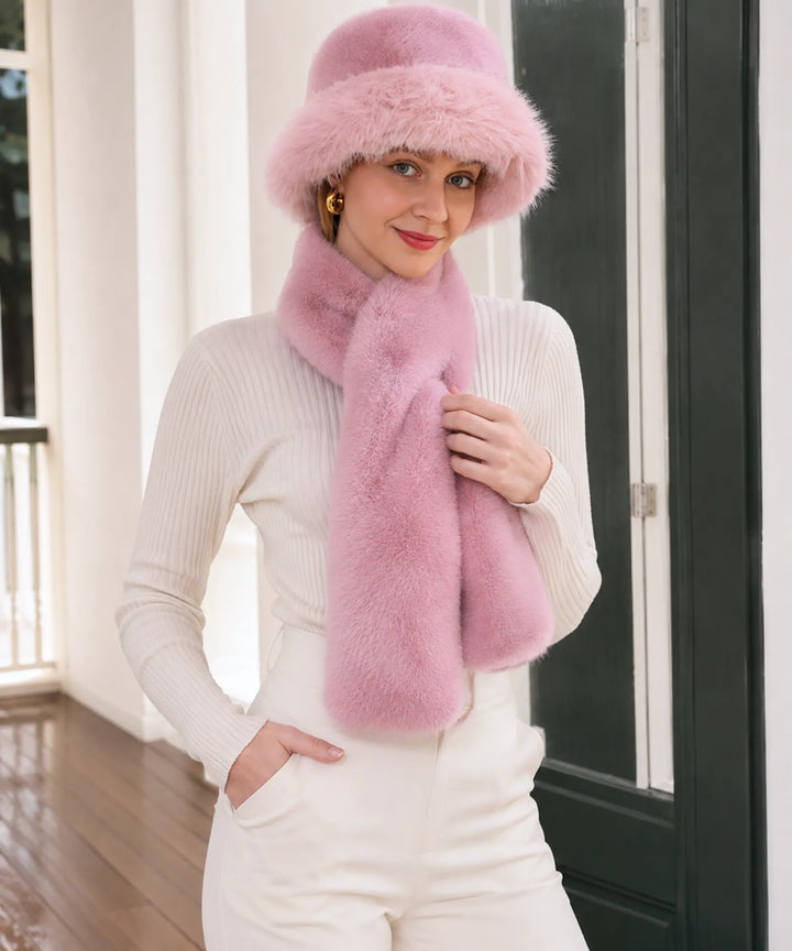 Women's Faux Fur Bucket Hat