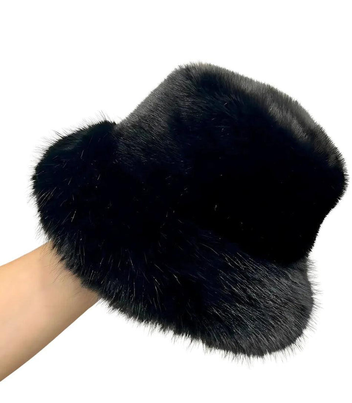 Women's Faux Fur Bucket Hat