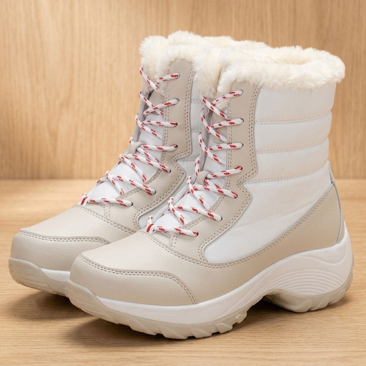 Women's Faux Fur-Lined Lace-Up Snow Boots