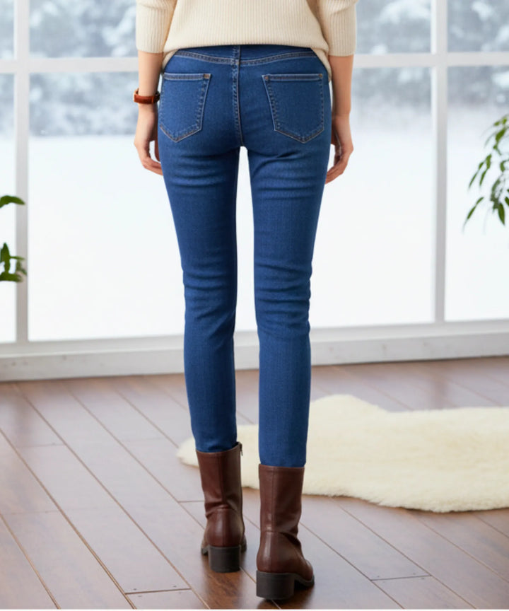Women's Fleece-Lined Skinny Jeans