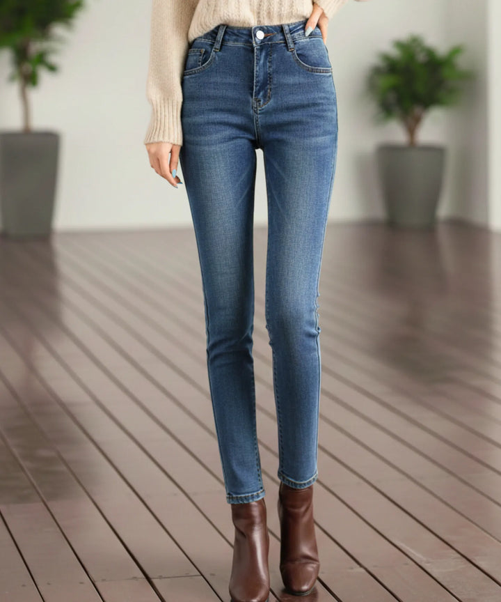 Women's Fleece-Lined Skinny Jeans