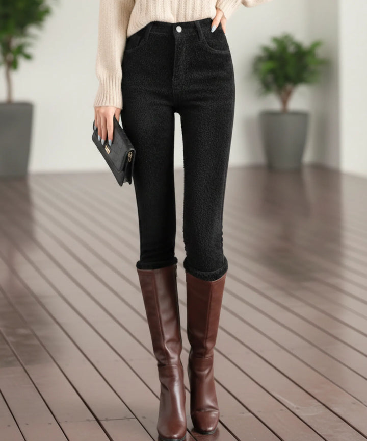 Women's Fleece-Lined Skinny Jeans