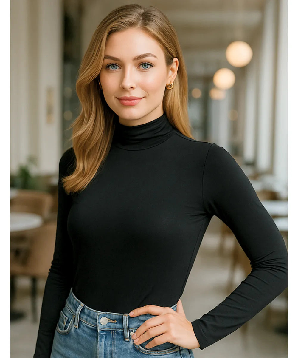 Women's High-Neck Base Layer Top