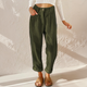 Women's High-Waist Corduroy Tapered Pants