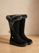Women's Knee-High Snow Boots with Faux Fur Cuff