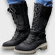 Women's Knit-Cuff Lace-Up Winter Boots