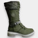 Women's Knit-Cuff Lace-Up Winter Boots