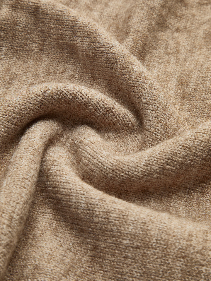Women's Oversized Turtleneck Sweater and Wide-Leg Knit Pants Set