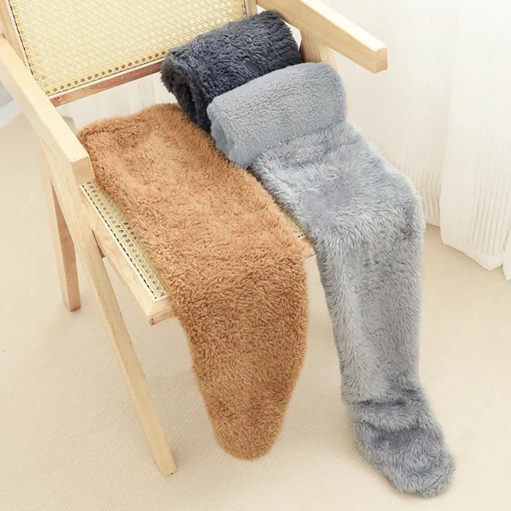 Women's Plush Fleece Over-the-Knee Leg Warmers