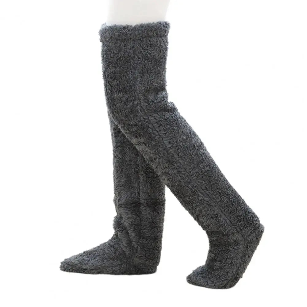 Women's Plush Fleece Over-the-Knee Leg Warmers