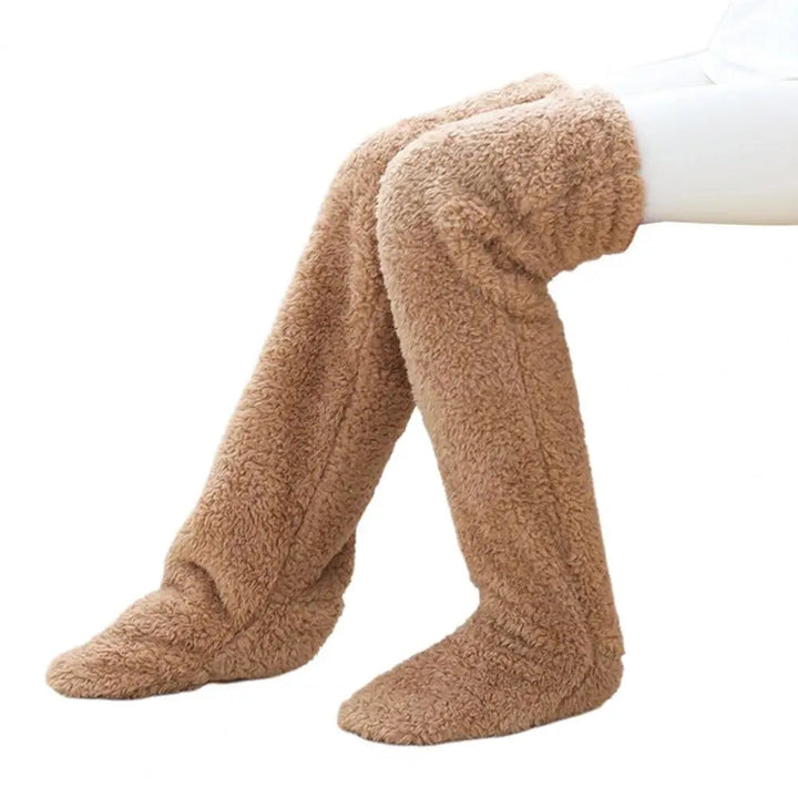 Women's Plush Fleece Over-the-Knee Leg Warmers
