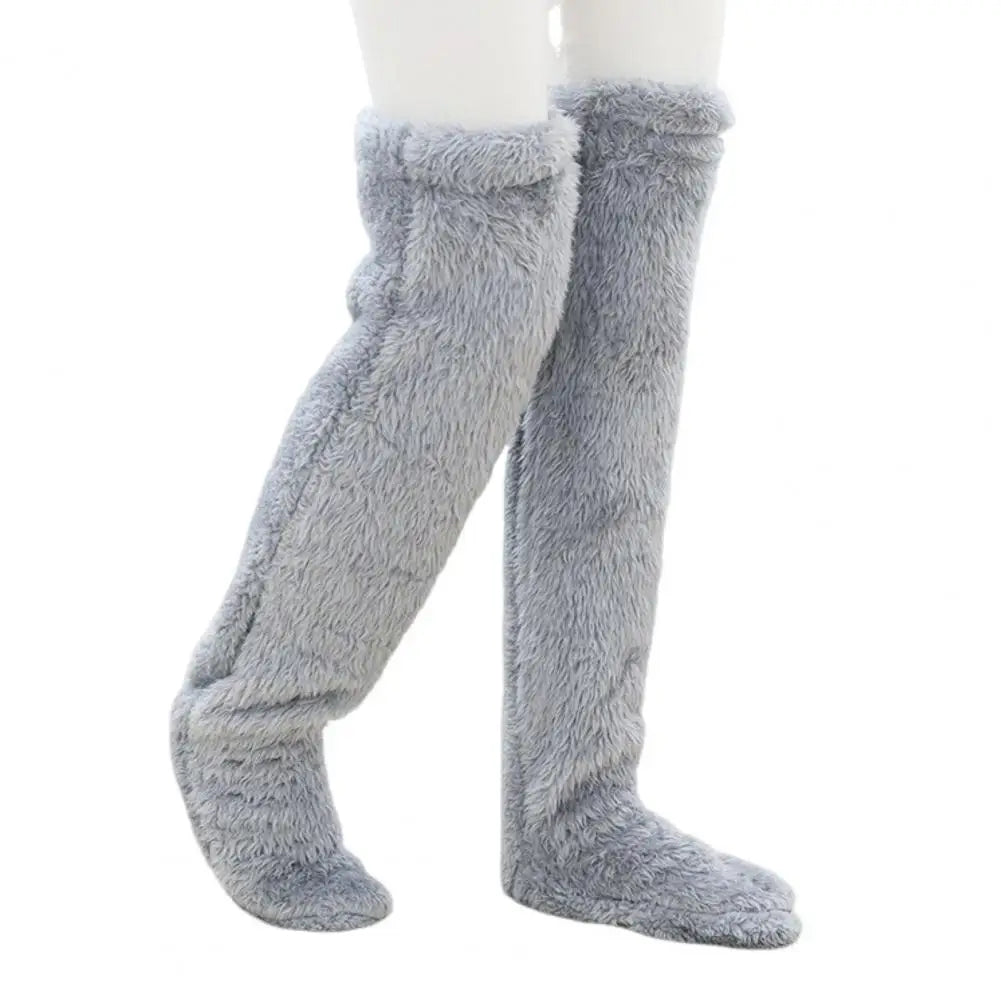 Women's Plush Fleece Over-the-Knee Leg Warmers