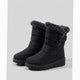 Women's Quilted Snow Boots with Faux Fur Cuff