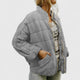 Women's Relaxed Quilted Jacket with Stand Collar