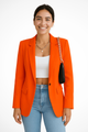Women's Single-Button Tailored Blazer