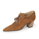 Women's Suede Block Heel Pumps with Fringe Tassel
