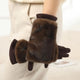 Women's Touchscreen Gloves with Faux Fur Cuffs
