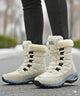 Women's Waterproof Mid-Calf Snow Boots with Faux Fur Cuff