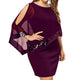Lillianna | Women's Sequin Cold-Shoulder Midi Dress