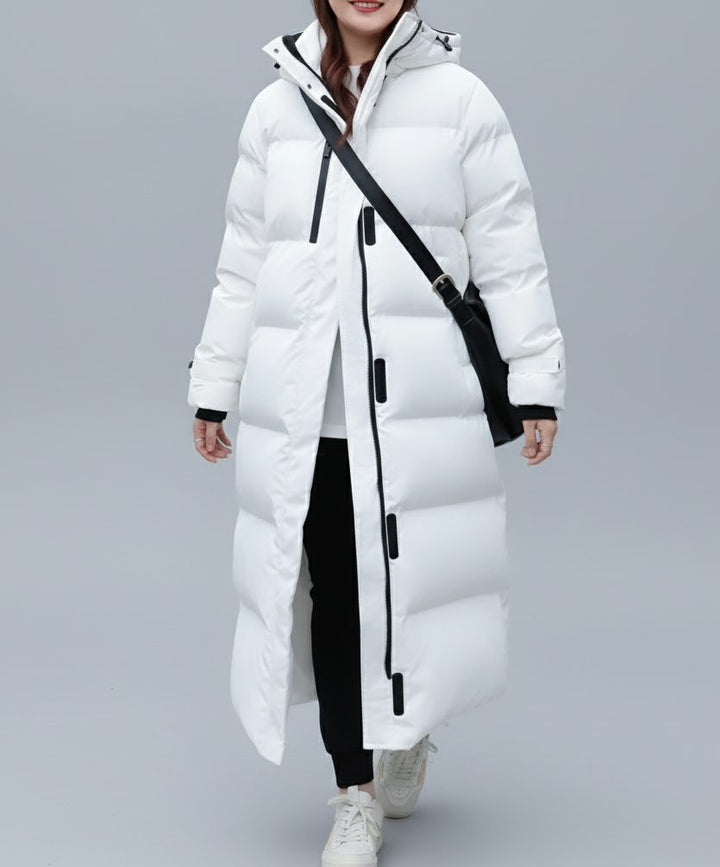 Immaculata | Women's Long Puffer Coat with Sherpa Collar