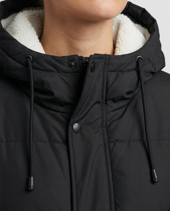 Immaculata | Women's Long Puffer Coat with Sherpa Collar