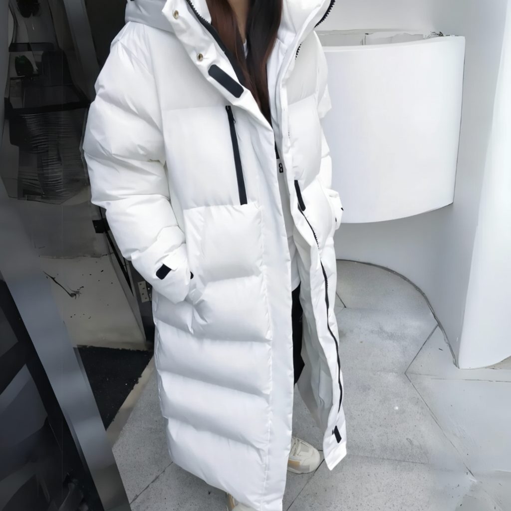Immaculata | Women's Long Puffer Coat with Sherpa Collar