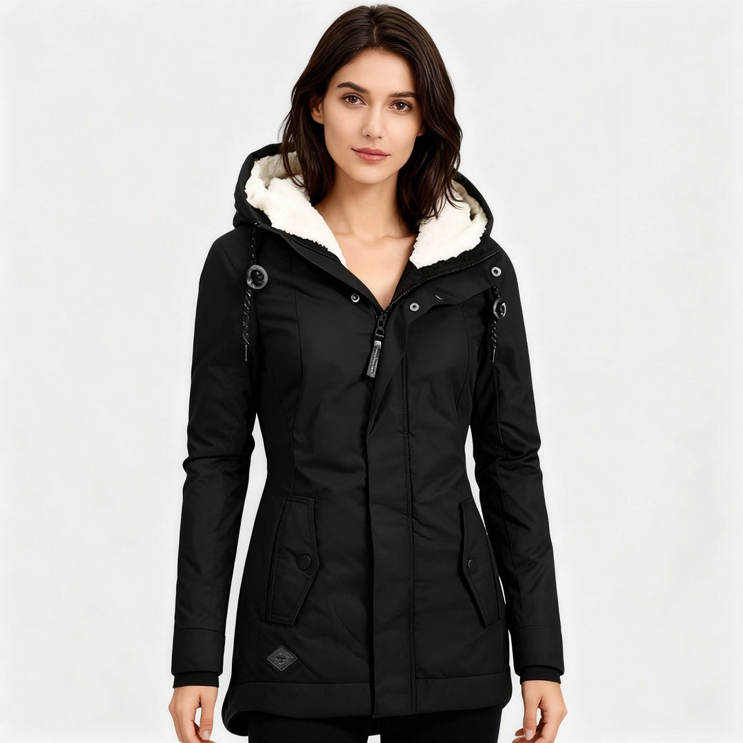 Filippa | Women's Long Puffer Jacket with Fleece Lining