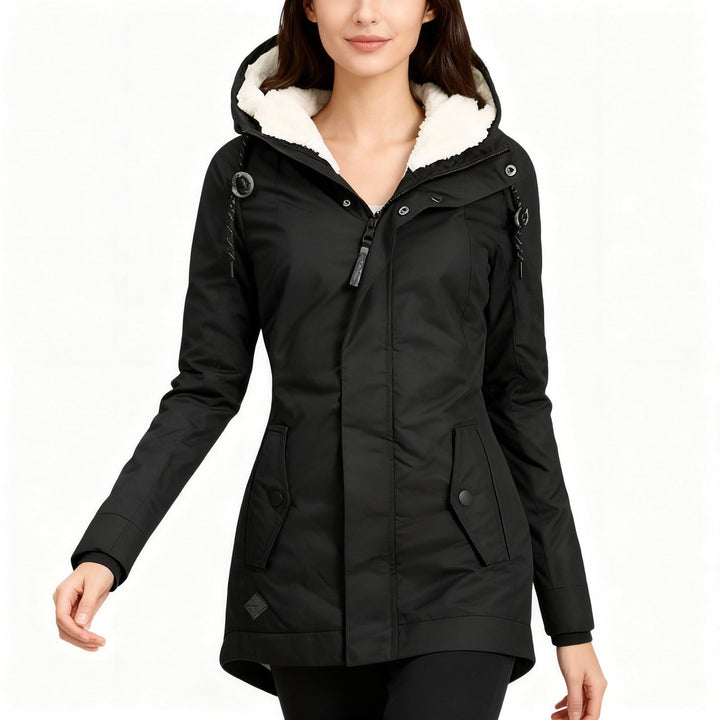 Filippa | Women's Long Puffer Jacket with Fleece Lining