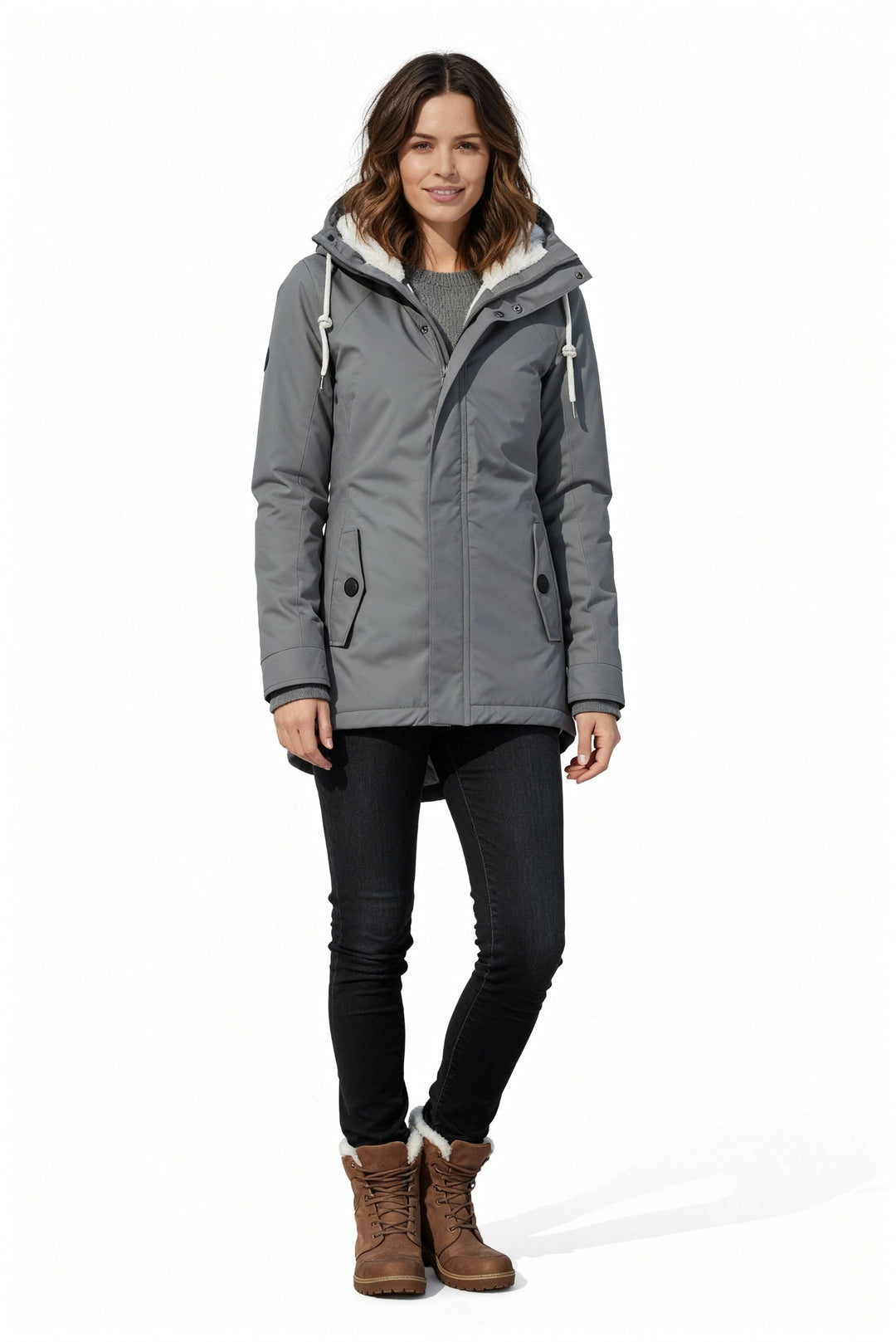 Filippa | Women's Long Puffer Jacket with Fleece Lining