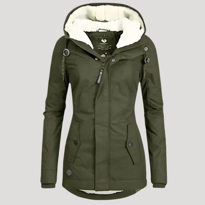 Filippa | Women's Long Puffer Jacket with Fleece Lining