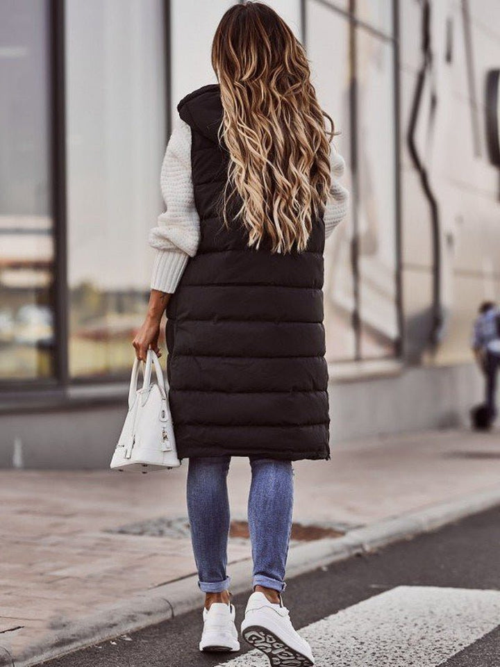 Idelette | Women's Long Quilted Puffer Vest