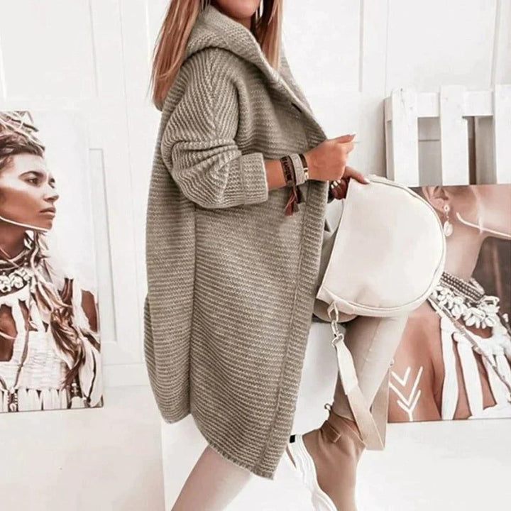 Lioba | Women's Long Ribbed Knit Cardigan