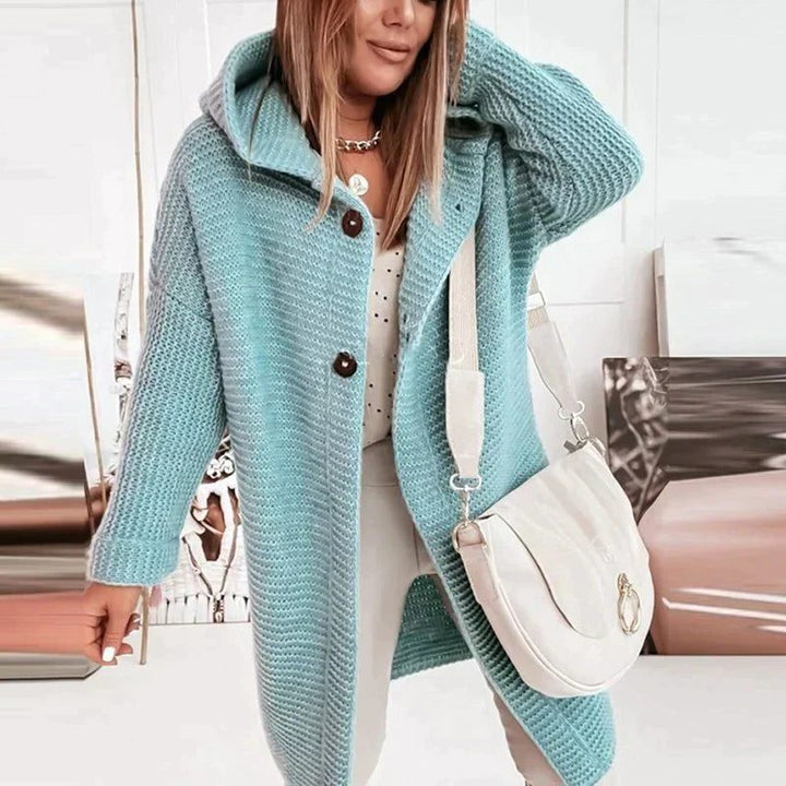 Lioba | Women's Long Ribbed Knit Cardigan