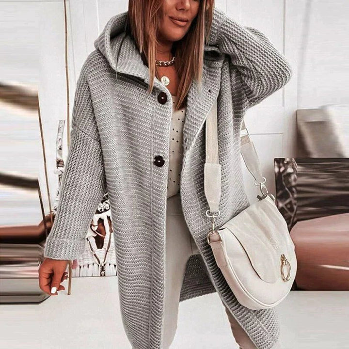Lioba | Women's Long Ribbed Knit Cardigan